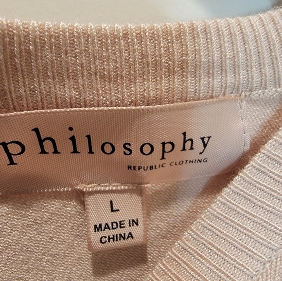 Philosophy Lightweight Sweater Size L - Picture 2 of 10